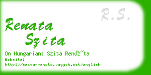 renata szita business card